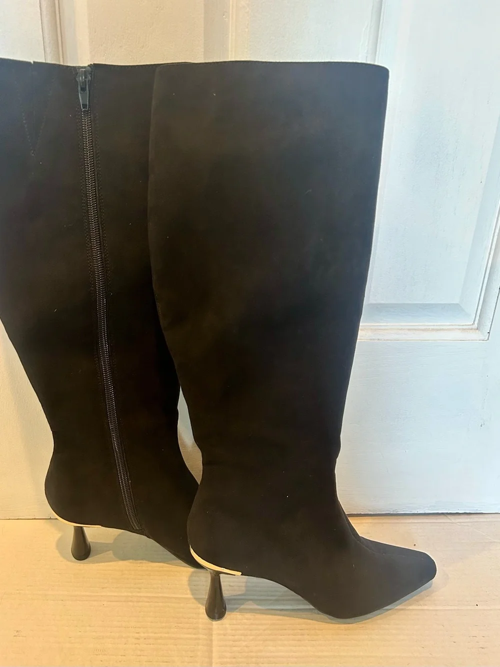 Alfani Black Over-the-Knee Suede Heeled Boots